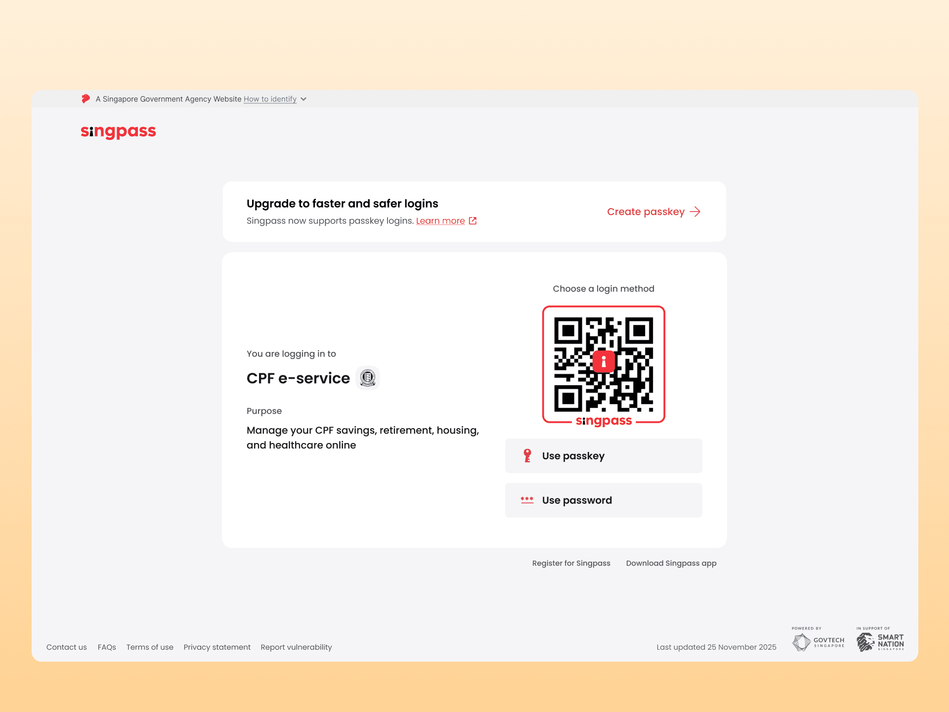 Singpass Login Prototype