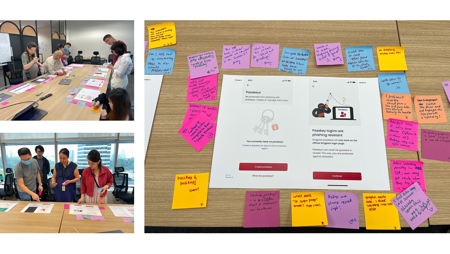 Design crit with designers and stakeholders